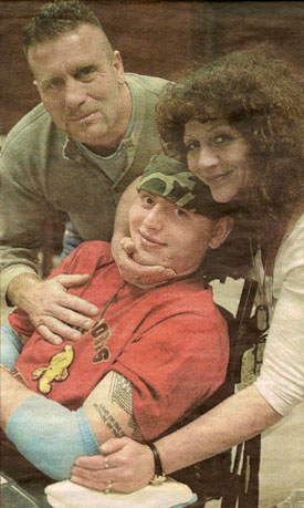 Sgt. Eddie Ryan and his Parents, Chris and Angela